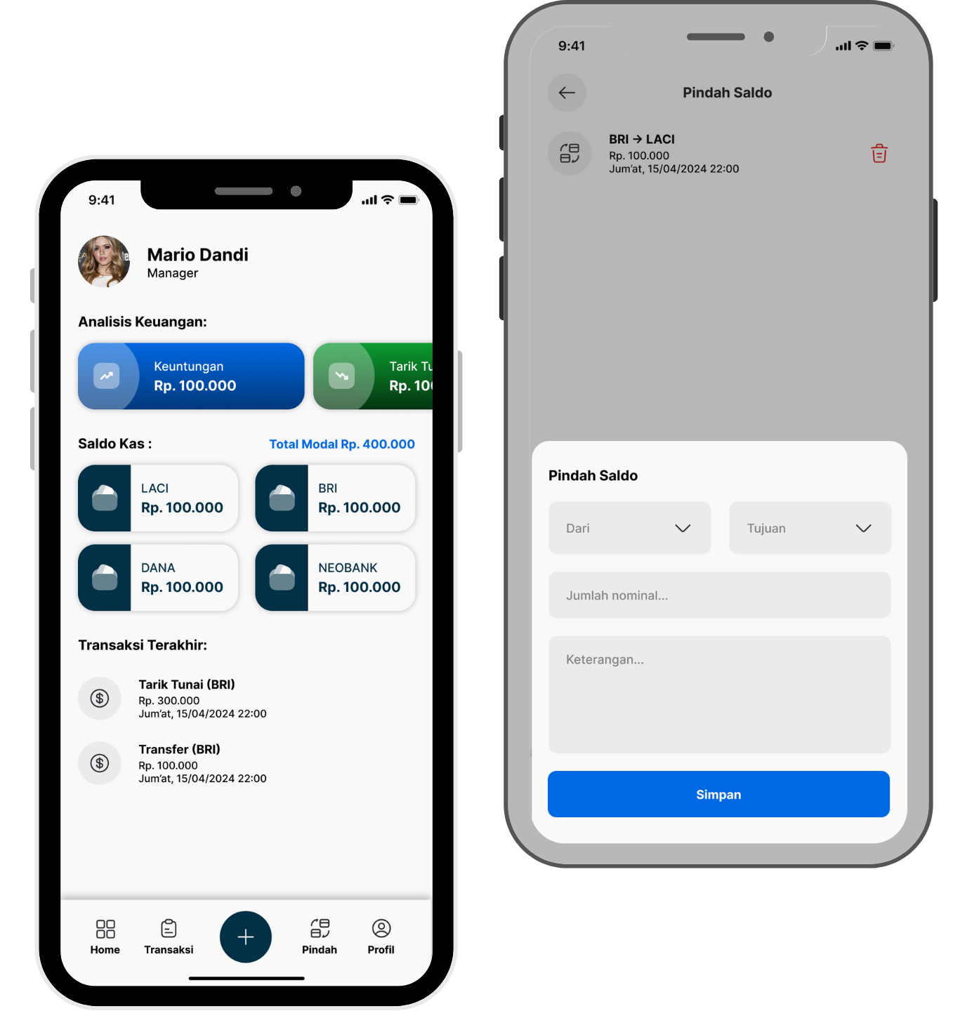 eLink Mini ATM dapat digunakan di web Android dan iOS
